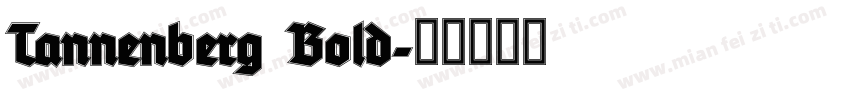 Tannenberg Bold字体转换